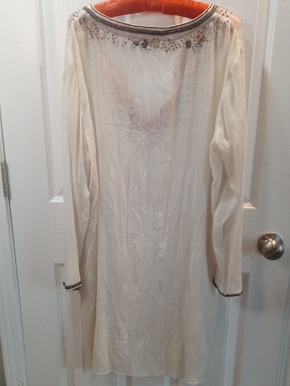 CHICO' EMBELLISHED SILK TUNIC - Picture 8 of 11